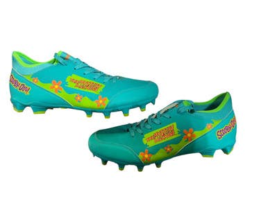 Used SCOOBY DOO Adult FB Cleats Teal Senior 10.5 11873-S000231384