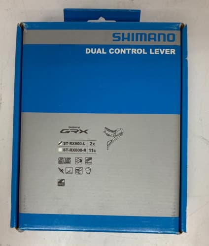 Shimano GRX ST-RX600-L 2-Speed Left Dual Control Brake/Shift Lever Black NEW