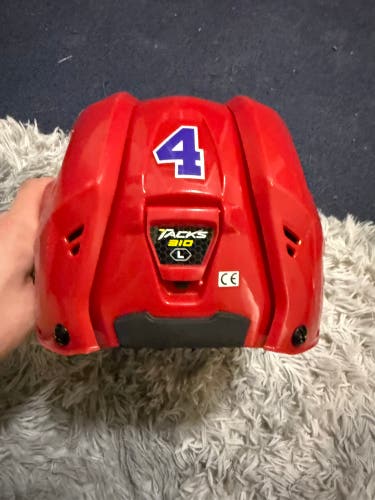 Lightly Used Red Large CCM Tacks 310 Helmet (Used)