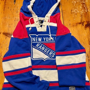 NY Rangers Old Time Hockey Hoodie L