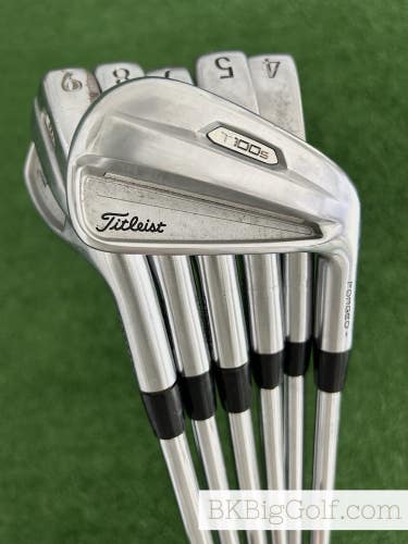 Titleist T100s 21 Forged Iron Set 4-9 / Oban CT-125 Extra Stiff