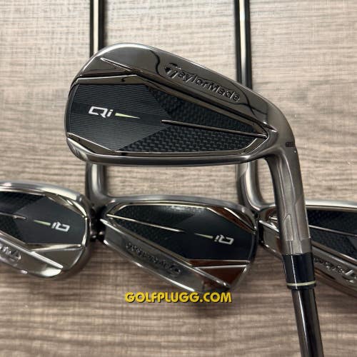 Taylormade Qi Black Gunmetal Iron Set 5-AW / KBS Steel, Regular (280)