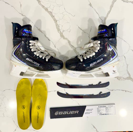 2025 Bauer Vapor Flylite Skates 7.5 WITH STEEL