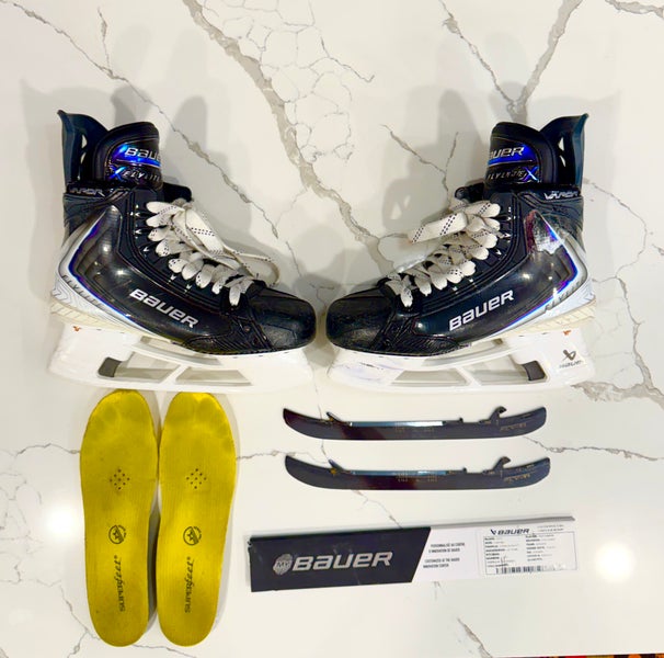 2025 Bauer Vapor Flylite Skates 7.5 WITH STEEL