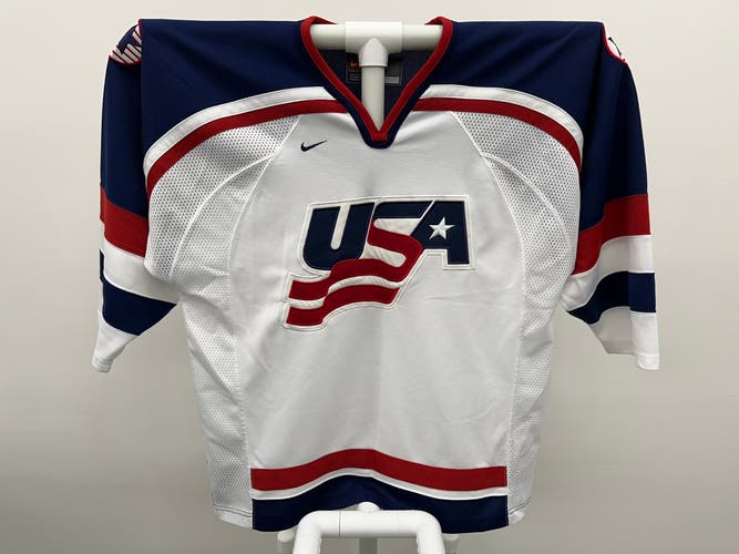Nike Team USA 2002 Salt Lake Olympic Hockey Jersey White Large