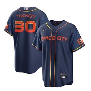 Kyle Tucker Houston Astros Mens City Con Jersey - Navy BlueMen Size Medium