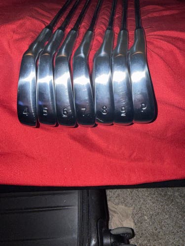 Men's Takomo 201 Left Hand Iron Set Stiff Flex Steel Shaft (Used) (more pics this evening 2-12)