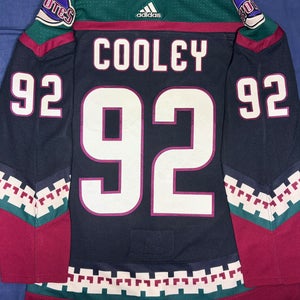 Logan Cooley Arizona Coyotes Adidas Climalite Home Jersey Size: 52