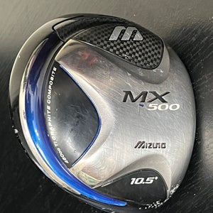 Mizuno MX500 10.5 Driver RH Grafalloy Pro Launch 65g R Flex GP Tour Wrap Grip