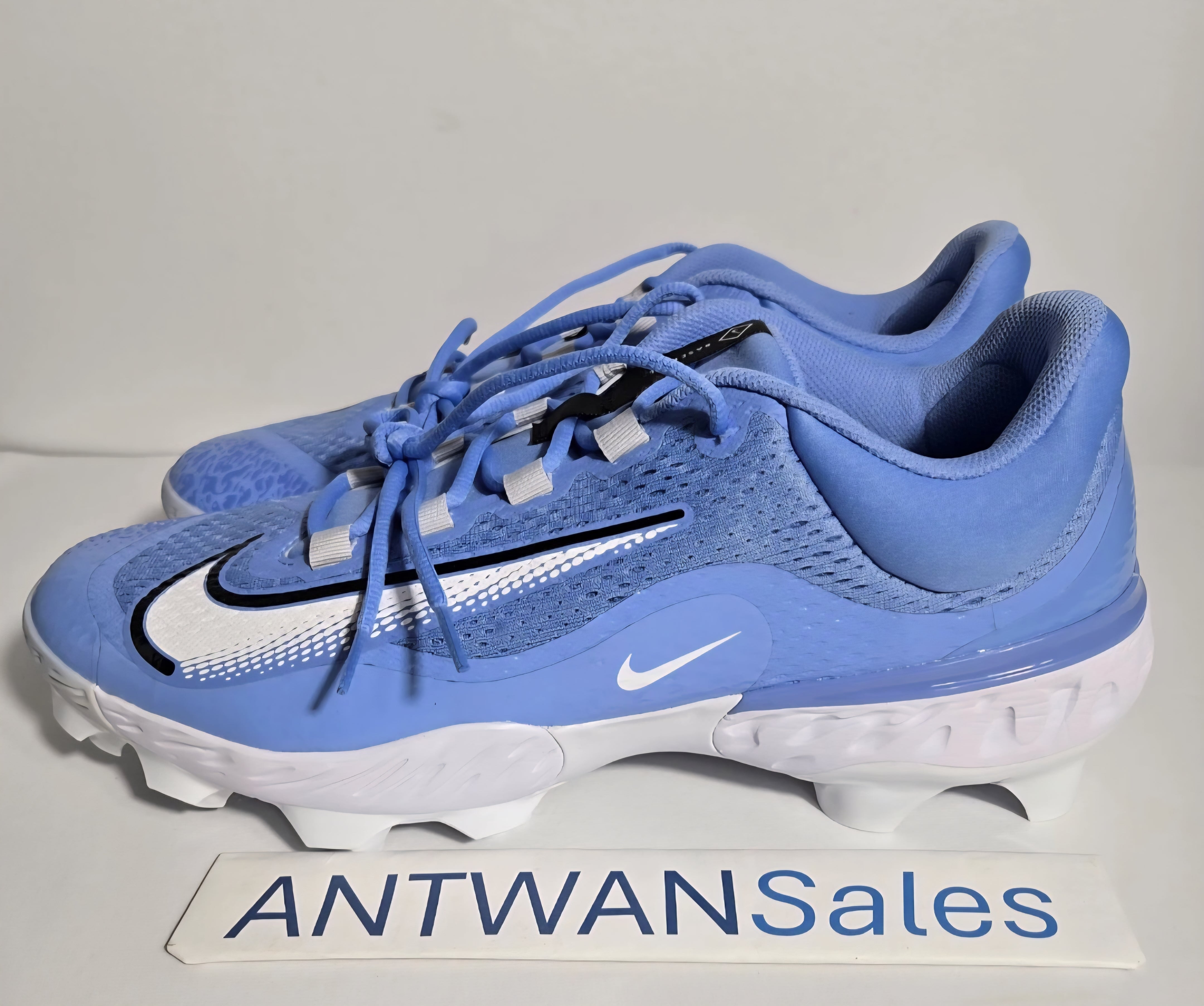 Nike Alpha Huarache Elite 4 MCS UNC Baseball Cleats FN7221-403 Size 15 Blue #1 Alpha Huarache Elite 4 Low TB  main image 3
