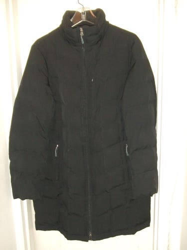Black LAND'S END Women's Medium/Large Down Puffer Long Coat (New)