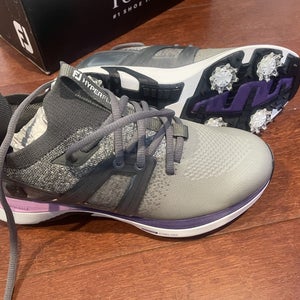 FootJoy Womens Hyperflex Golf Shoes 98168 - Size 7 - Gray/Pink/Purple - NIB