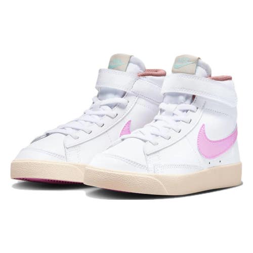 Nike Blazer Mid '77 DZ2901-100 Sneakers Kids 12 White Pink Lifestyle Shoes HTAT9