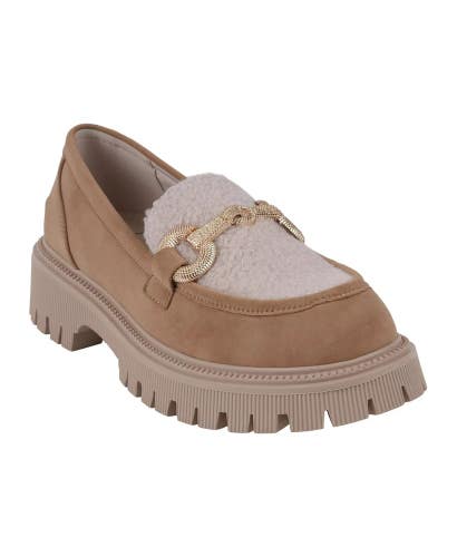 Gc Shoes Vince Loafer Women's US 7 Camel Lug Sole Platform Slip On Shoes ZAP1963