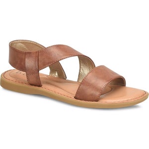 B. O.C. Kacee BC0034825 Sandals Women's US 9 Dark Tan Leather Slip-On ZAP1980