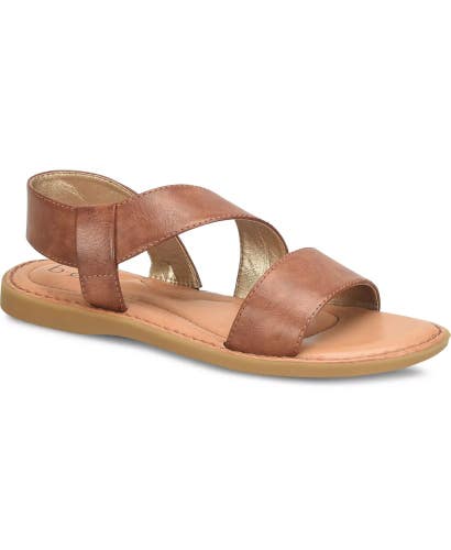 B. O.C. Kacee BC0034825 Sandals Women's US 9 Dark Tan Leather Slip-On ZAP1980