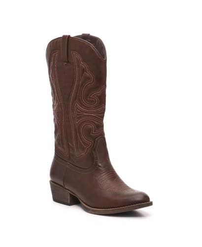 Coconuts by Matisse Legend Women's US 9 Brown Mid Calf Western Boots ZAP2021