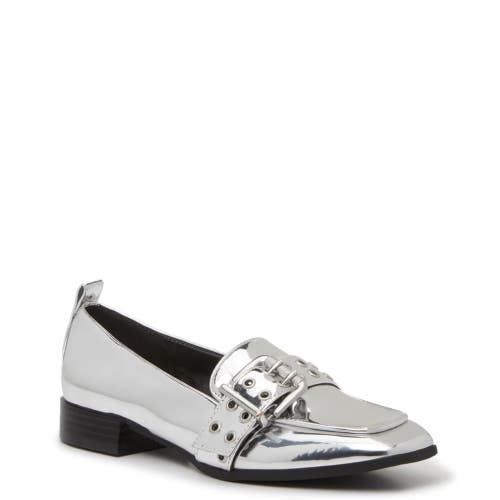 Mix No. 6 Piercie Loafers Women's US 9 Silver Slip-On Comfort Shoes ZAP1985