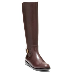 Cole Haan Celestina Women's US 6.5 Brown Leather Knee High Riding Boots ZAP1959