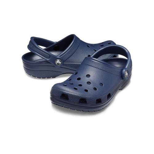 Crocs Classic 10001-410 Clogs Men's 10 Navy Cutout Slip On Comfort Shoes ZAP1874