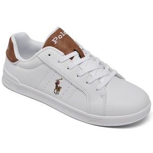 Polo Ralph Lauren Heritage Court III Sneakers Kids 4 White Casual Shoes ZAP1876