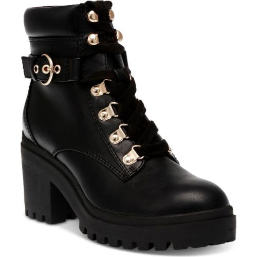 Wild Pair Bridgitt Boots Women's US 5.5 Black Platform Block Heel Ankle ZAP2231