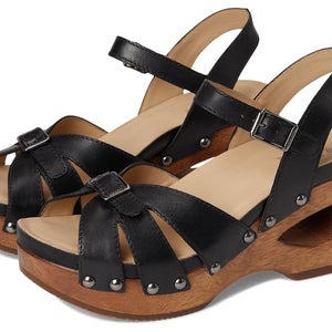 Dansko Alanna 10202101500 Sandals Womens 8.5-9 Black Leather Ankle Strap ZAP1869