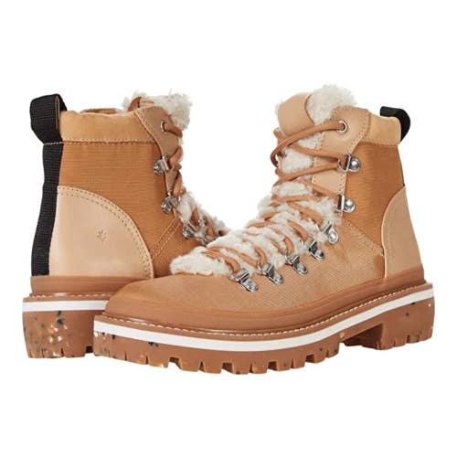 Cool Planet by Steve Madden Buni-F Women's 6 Brown Faux Fur Ankle Boots ZAP1883