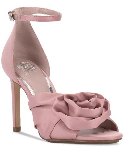 Vince Camuto Adaline Sandals Women's US 8 Pink Ankle Strap Stiletto Heel ZAP1895