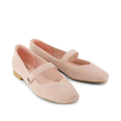 Toms Bianca 10022006 Ballet Flat Women's US 9 Rose Pink Suede Mary Jane ZAP1995
