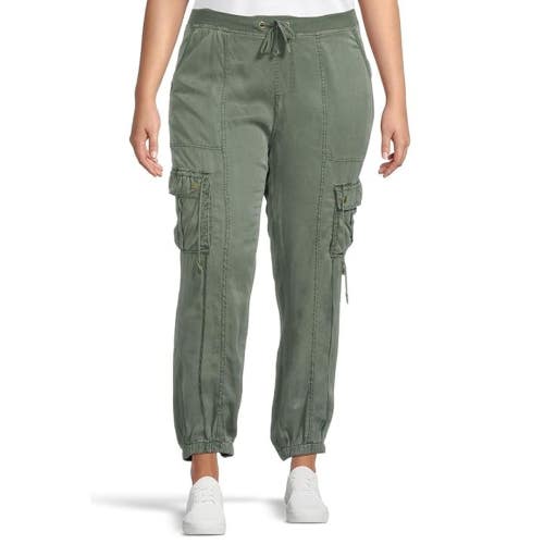 XCVI Poe Banded Pants Women's Small Heritage Park Drawstring Waist Cargo GBO2243