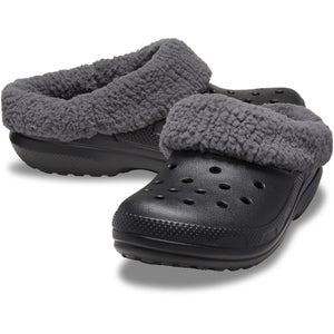 Crocs Classic Blitzen IV 210846-0C4 Clogs Men's US 6 Black Fleece Lined GBO2631