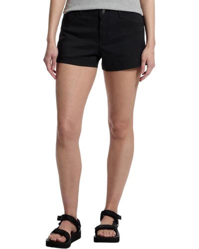 prAna Stretch Zion Halle Shorts Women's 10/05 Black Mid Rise Flat Front GBO2239