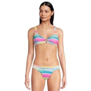 Becca Verano Stephanie Bralette Bra Women's S Mutlicolor Stretch Swimwear JZZ911