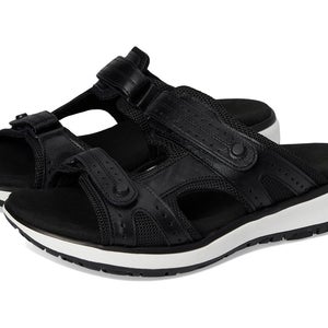 SAS Embark Sandals Women's 10.5 Black Slip On Round Toe Comfort Slide VER1396