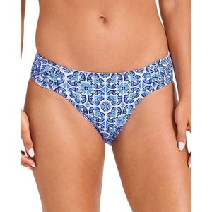 Tommy Bahama Terrazzo Tile Hipster Bikini Bottom Womens S Blue Reversible JZZ916
