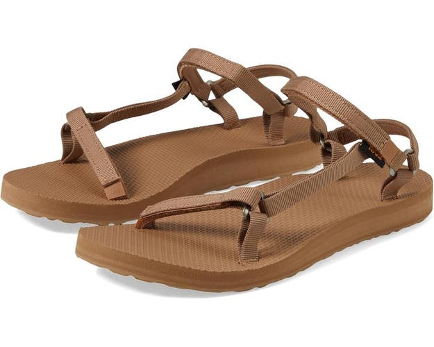Teva Original Universal Slim 1150110-TEY Sandals Women's 7 Brown Strappy VER1393
