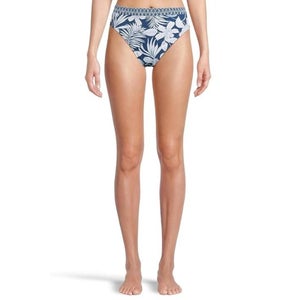 Tommy Bahama Island Cays Blooms Bikini Bottom Women's XL Blue High-Waist JZZ906