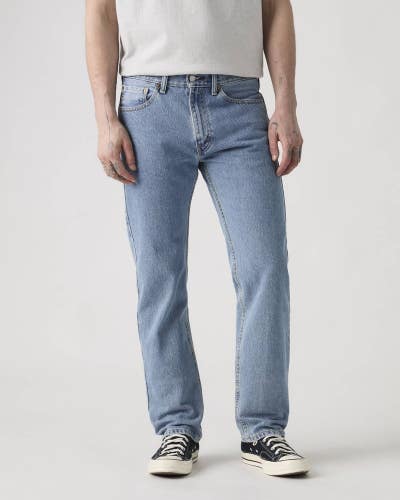 Levi's 505 Jeans Men 33X30 Light Stonewash Denim Regular Fit Straight Leg JZZ869