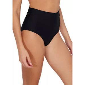 Sunsets Inc Capri Bottom Women's Large Black Stretch High Waist Swimwear JZZ833