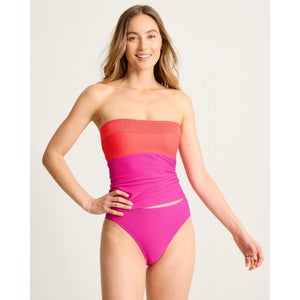 Tommy Bahama Ocean Point Bandini Top Women's Medium Pink Maui Swimwear JZZ827