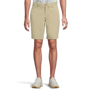 Tommy Bahama Boracay Chino Shorts Men's 32 Khaki Stretch 9" Flat Front JZZ879