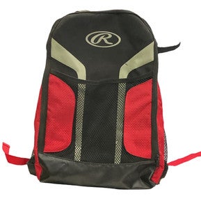 Used Rawlings BAT BACKPACK 2-BATS BB/SB Player Backpack Red 11859-S000028101