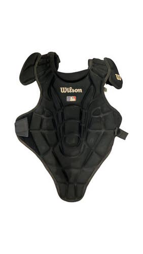 Used Wilson CHEST PROTECTOR Catchers Chest Protector Black Youth 11859-S000028092