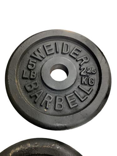 Used Weider Standard Plate (Each) Black 5 lb 11347-S000262933