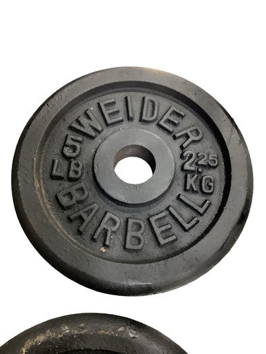 Used Weider Standard Plate (Each) Black 5 lb 11347-S000262933