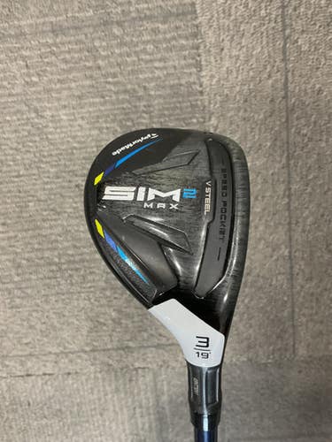 Used Taylormade SIM 2 MAX Mens Hybrid Club RH 3 Hybrid 11614-S000230102