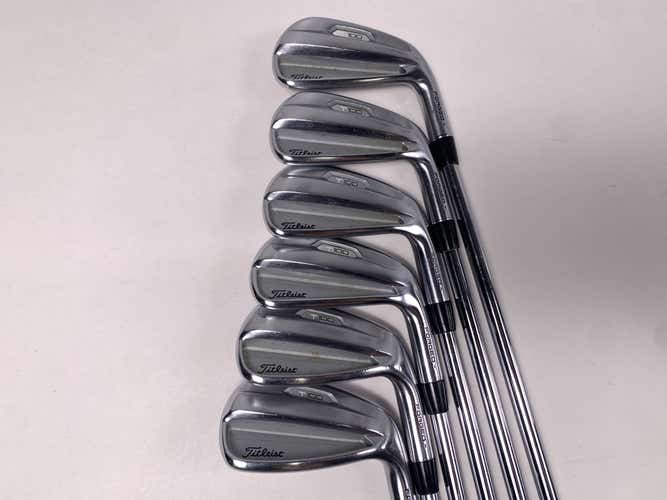 Titleist T100 2021 Iron Set 4-9 True Temper AMT S300 Black Stiff Steel Mens RH