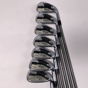 Callaway Apex Iron Set 4-PW 1* Flat AeroTech SteelFiber i95 Regular Graphite RH