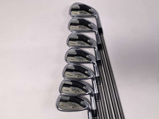 Callaway Apex Iron Set 4-PW 1* Flat AeroTech SteelFiber i95 Regular Graphite RH